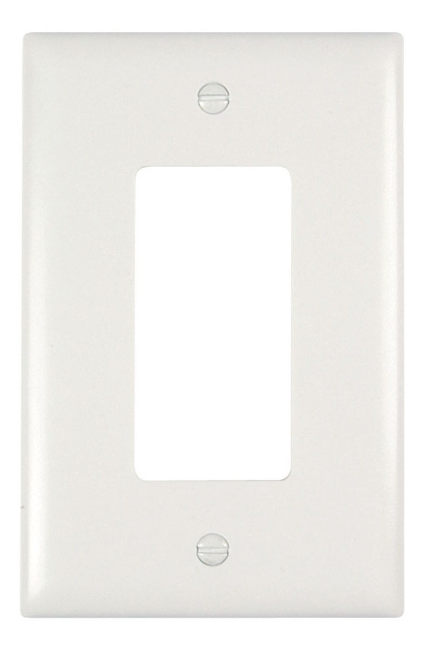 Product image for Pass & Seymour TPJ26-W 1Gang Wall Plate, Decorator, Nylon, Jumbo - White