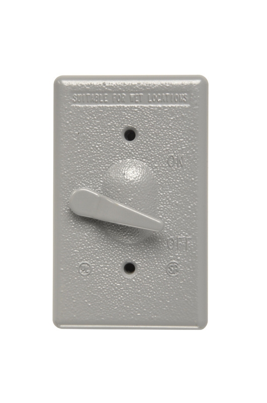 Mayer-DDS-Cast Weatherproof Toggle Switch Cover with Actuating Lever, Gray-1