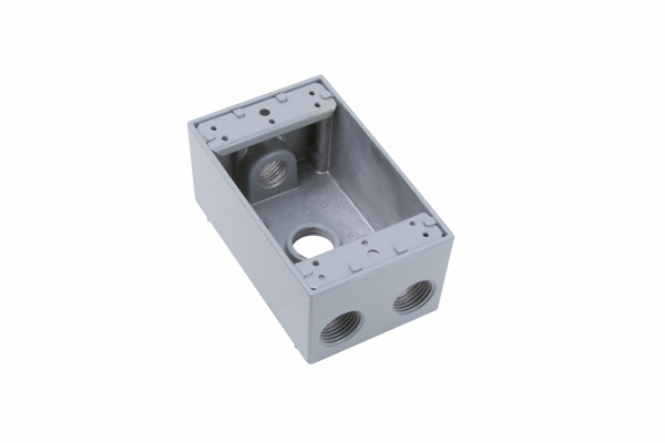 Mayer-DDS-Weatherproof Single Gang Box, Gray-1