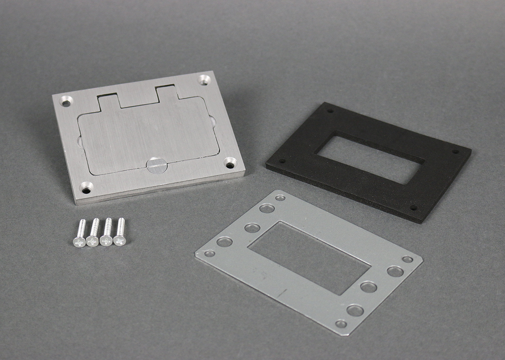 Mayer-DDS-Omnibox® Rectangular Aluminum GFI Cover Plate-1