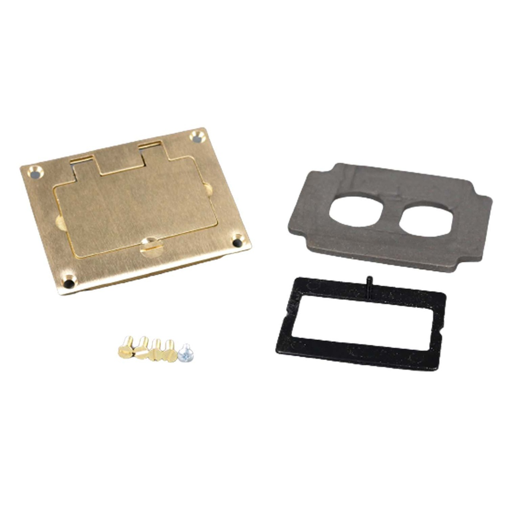 Mayer-DDS-Omnibox® Rectangular Brass GFI Cover Plate-1