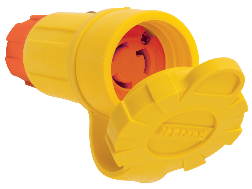Mayer-DDS-Turnlok® SteriGuard™ Antimicrobial Connector 15A, 125V, Yellow-1
