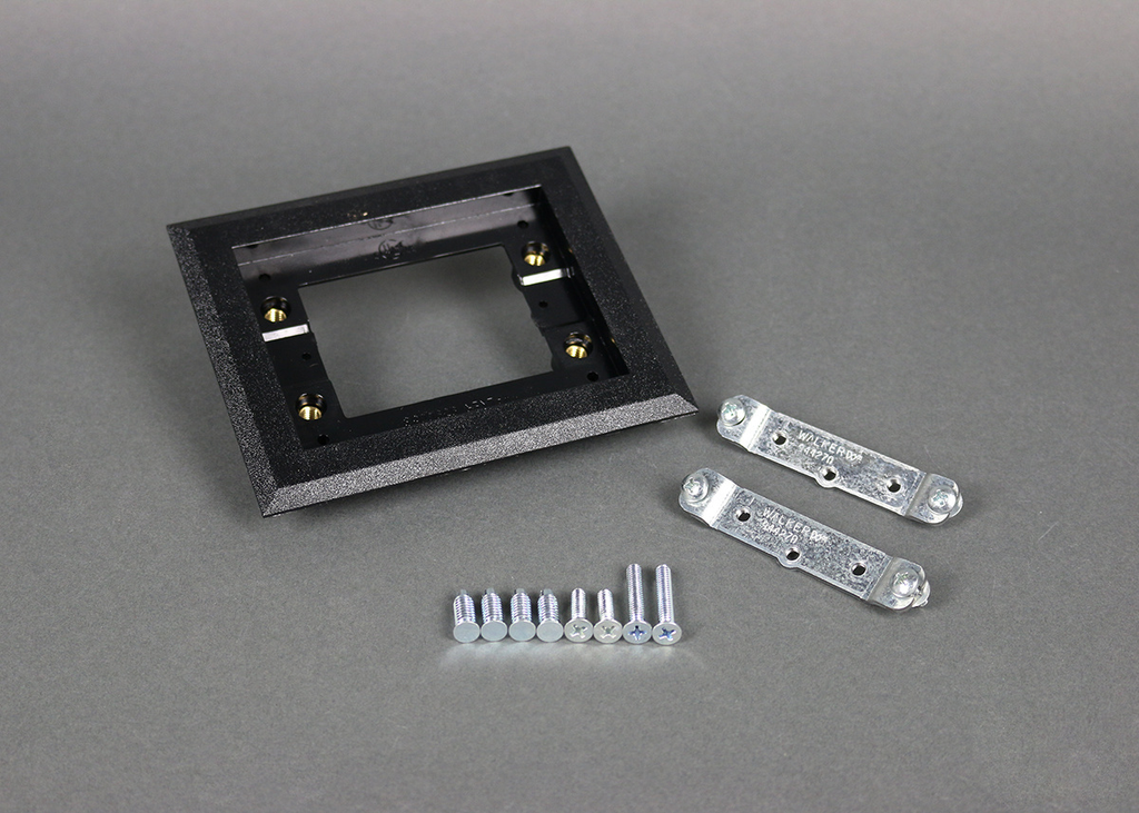Mayer-DDS-Omnibox® Single Gang Rectangular Black Plastic Carpet Flange-1