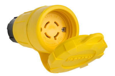 Mayer-DDS-Turnlok® 20A, 3Φ480V Watertight Connector, NEMA 4X/6P, Yellow-1