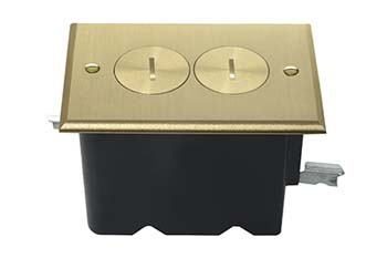 Mayer-DDS-1-Gang Tamper-Resistant Floor Box Assembly (for Wood Sub-Floors)-1