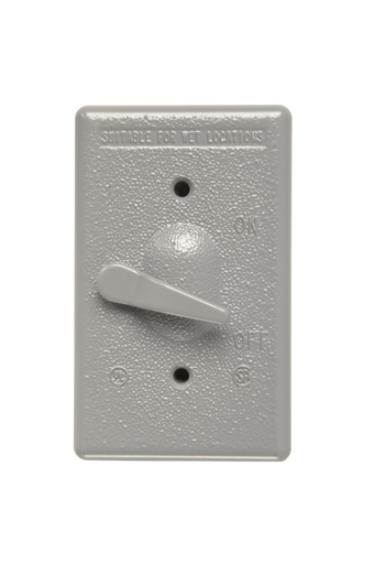 Mayer-DDS-Cast Weatherproof Toggle Switch Cover with Actuating Lever, Gray-1
