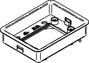 Mayer-DDS-ModulinkTM 880MP Series Rectangular Plastic Floor Box Adjusting Ring-1