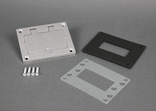Mayer-DDS-Omnibox® Rectangular Aluminum GFI Cover Plate-1