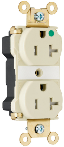 Mayer-DDS-PlugTail® 20A 125V Extra Heavy Duty Hospital-Grade Tamper-Resistant Duplex Receptacle, Gray-1