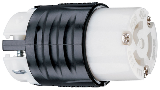 Mayer-DDS-15A NEMA L515 Connector - Black Back, White Front Body-1