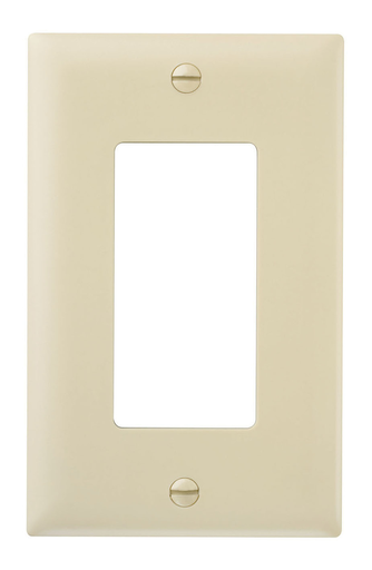 Product image for Pass & Seymour TP26-I 1Gang Wall Plate, Decorator, Nylon, Standard - Ivory