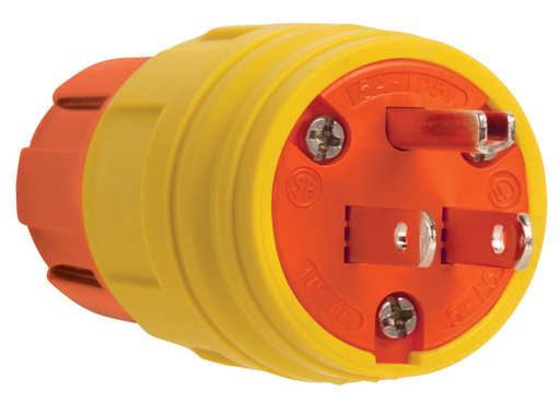 Mayer-DDS-SteriGuard™ Antimicrobial Straight Blade Plug 15A, 125V, Yellow-1