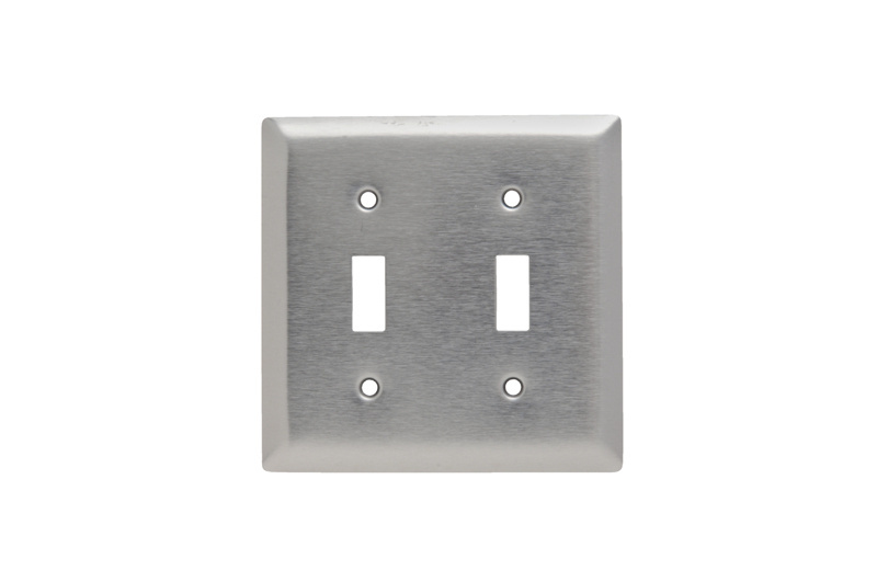 Mayer-DDS-2-Gang 430 Stainless Steel Wall Plate, 2 Toggle Openings-1