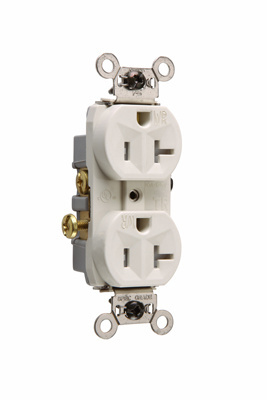 Mayer-DDS-20A 125V Commercial Grade Tamper-Resistant Weather-Resistant Duplex Receptacle, Light Almond-1