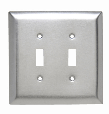 Mayer-DDS-Jumbo 2-Gang 302/304 Stainless Steel Wall Plate, Toggle Switch Openings-1