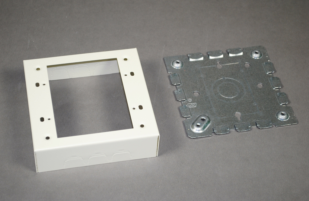 Mayer-DDS-Wiremold 500/700 Series Two-Gang Shallow Switch and Receptacle Box Fitting, Ivory-1