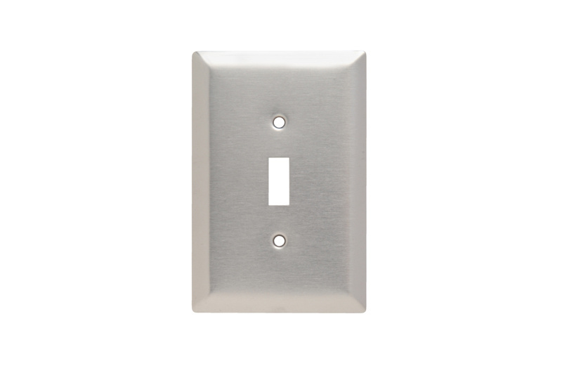 Mayer-DDS-Jumbo 1-Gang 302/304 Stainless Steel Wall Plate, Toggle Switch Opening-1