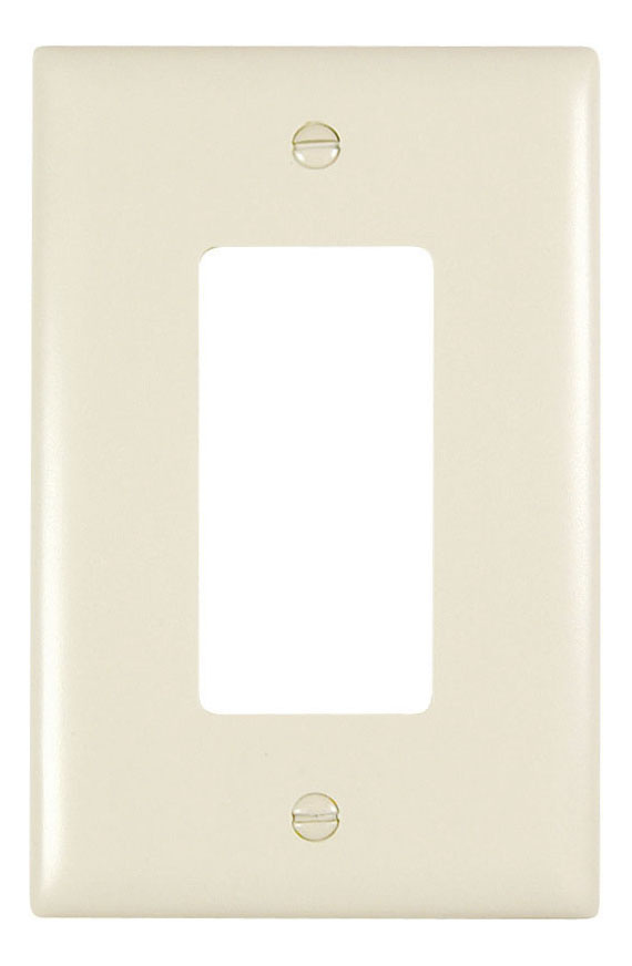 Mayer-DDS-TradeMaster® Junior Jumbo 1-Gang Nylon Wall Plate, 1 Decorator Opening, Light Almond-1
