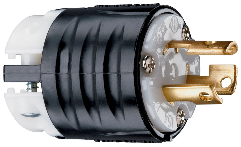 Mayer-DDS-15A NEMA L515 Plug - Black Back, White Front Body-1