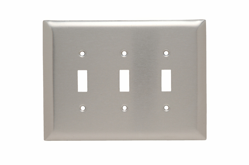 Mayer-DDS-Jumbo 3-Gang 302/304 Stainless Steel Wall Plate, Toggle Switch Openings-1