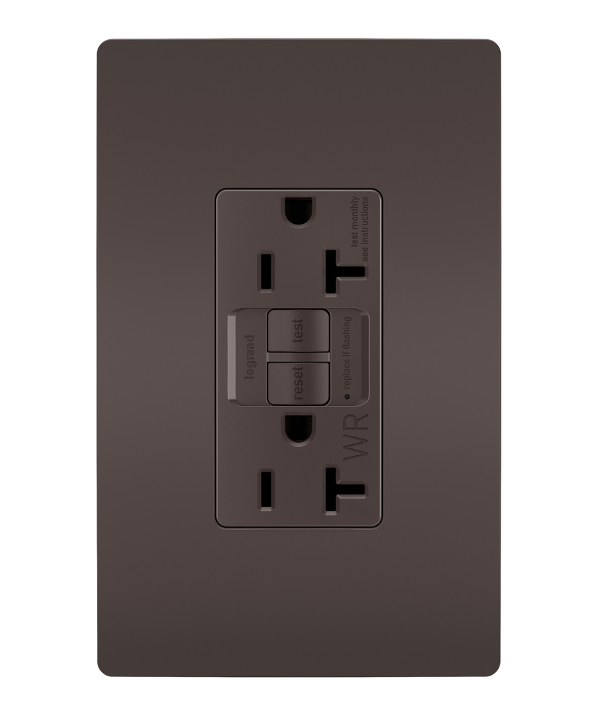 Mayer-DDS-radiant® Tamper-Resistant Weather-Resistant 20A Duplex Self-Test GFCI Receptacles with SafeLock® Protection, Brown-1