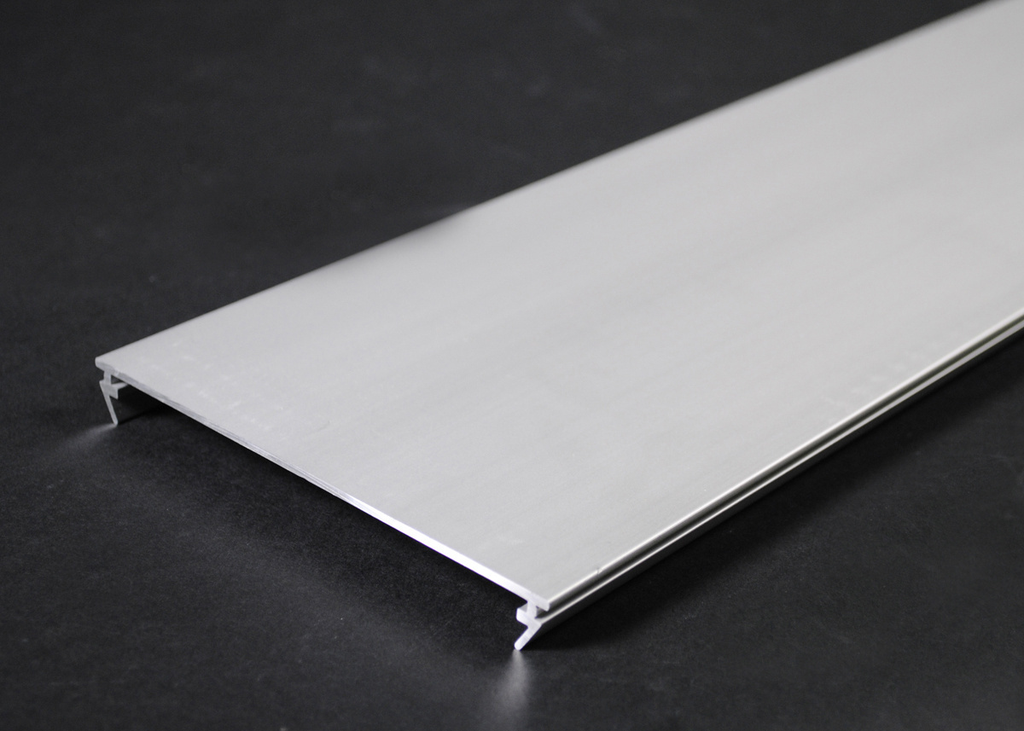 Product image for Wiremold AL5200C-10 4-7/8" Satin Anodized Aluminum 2-Channel Raceway Cover