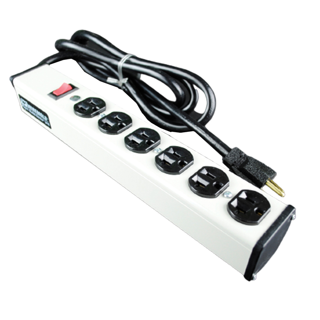 Mayer-DDS-Plug-In Outlet Center Unit / 120V/20A/6 O/L /lighted switch/6' cord-1