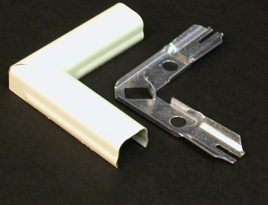 Mayer-DDS-Wiremold 500 Series Flat Elbow Fitting, Ivory-1