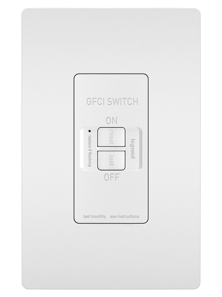 Mayer-DDS-radiant® Dead Front 20A Duplex Self-Test GFCI Receptacles with SafeLock® Protection, White-1