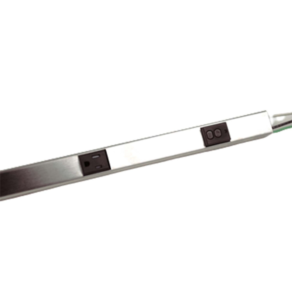 Mayer-DDS-GFCI PLUGMOLD 3FT ALUMINUM 5 OUTLETS AND SELF TEST GFCI MODULE-1