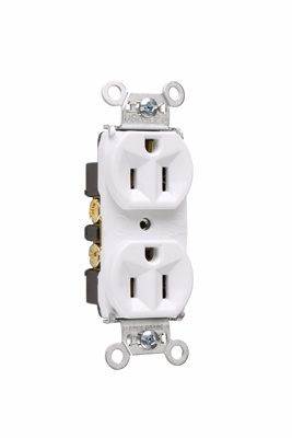 Mayer-DDS-15A 125V Hard Use Spec-Grade Duplex Receptacle, Back and Side Wire, White-1