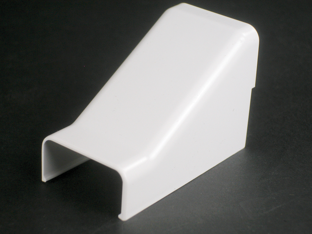 Product image for Wiremold 2986 2-7/8 x 2" Ivory Non-Metallic 1-Channel Drop Ceiling Connector