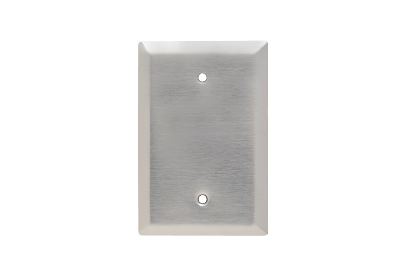 Mayer-DDS-Jumbo 1-Gang 302/304 Stainless Steel Wall Plate, Blank, Box Mounted-1