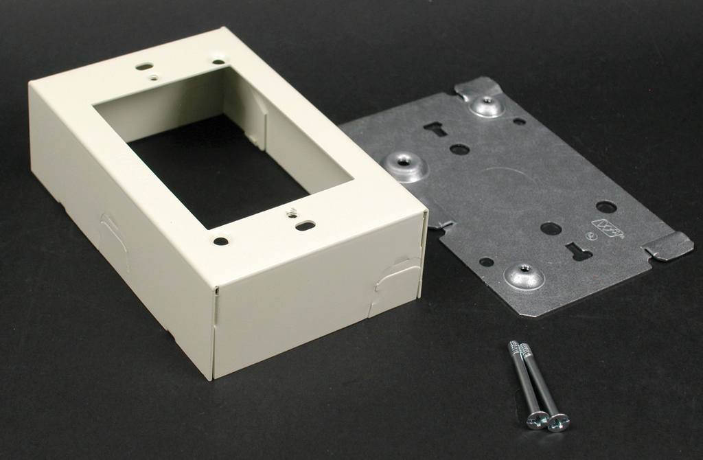 Mayer-DDS-Wiremold 500/700 Series Switch and Receptacle Box Fitting, Ivory-1