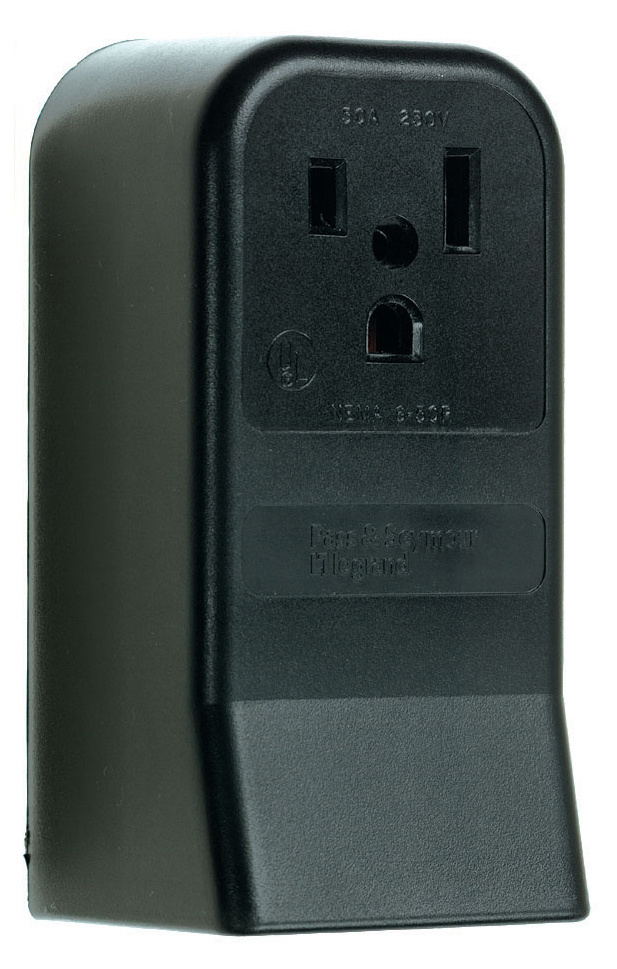 Mayer-DDS-50A 250V 6-50R Straight Blade Single Surface Receptacle, 2-Pole, 3-Wire-1