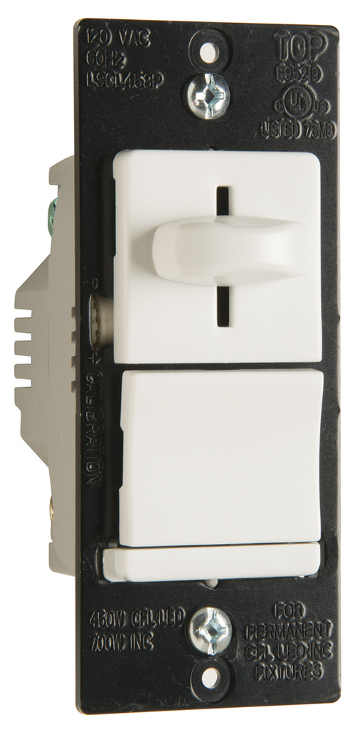 Mayer-DDS-LS Series CFL/LED/Incandescent 3-Way Slide Dimmer, Non-Preset, White-1