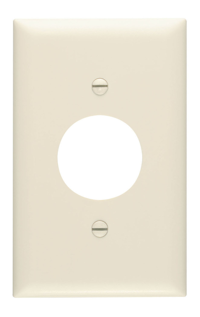 Product image for Pass & Seymour TP7-LA 1Gang Wall Plate, Single Receptacle, Nylon, Standard - Light Almond