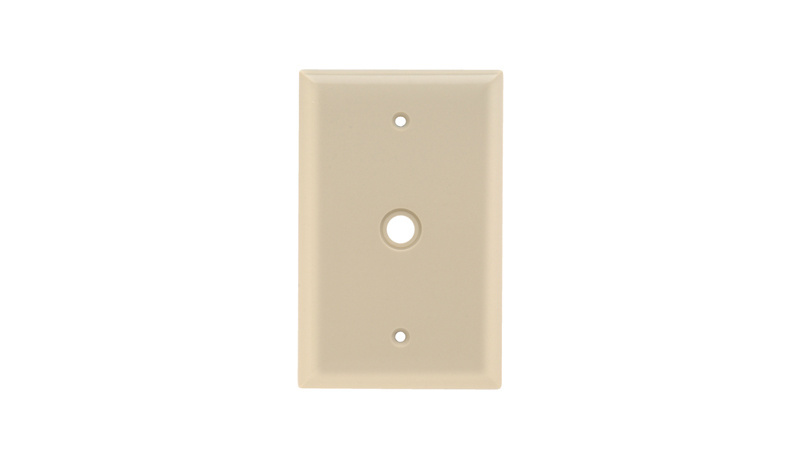 Product image for Pass & Seymour SPJ11-I 1-Gang 1-Telephone/Cable Ivory Smooth Thermoset Plastic Junior-Jumbo Communication Wallplate