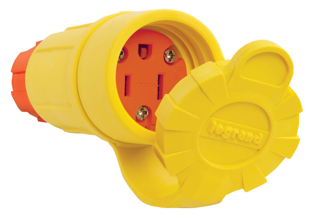 Mayer-DDS-SteriGuard™ Antimicrobial Straight Blade Connector 15A, 125V, Yellow-1