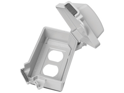 Mayer-DDS-1-Gang Cast While-In-Use Cover, Gray-1