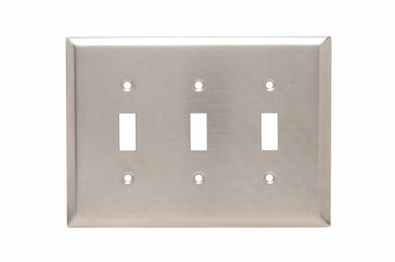 Mayer-DDS-Junior Jumbo 3-Gang 302/304 Stainless Steel Wall Plate, Toggle Switch Openings-1