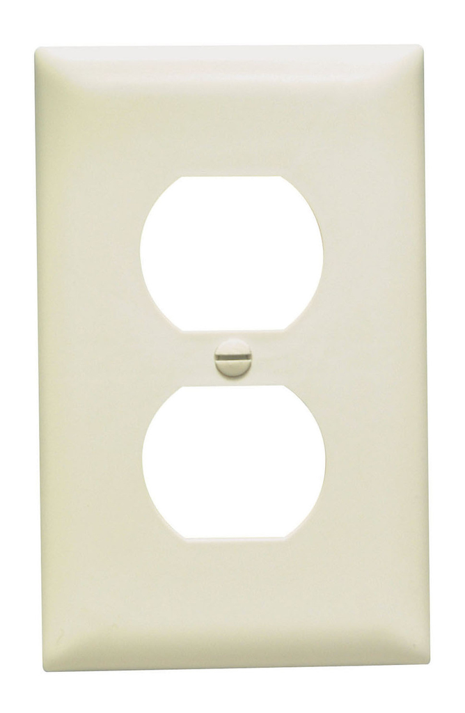 Mayer-DDS-TradeMaster® 1-Gang Nylon Wall Plate, Duplex Receptacle Openings, Light Almond-1
