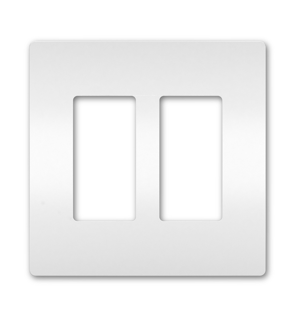 Mayer-DDS-radiant® 2-Gang Screwless Wall Plate White-1