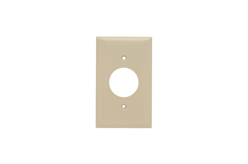 Mayer-DDS-1-Gang Thermoset Wall Plate, Single Receptacle Opening, Ivory-1