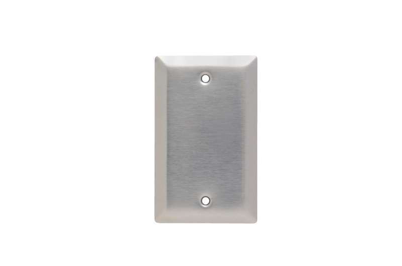 Mayer-DDS-1-Gang 430 Stainless Steel Wall Plate, Blank Box Mounted-1