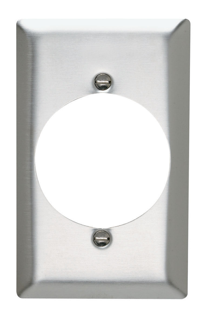 Mayer-DDS-1-Gang 302/304 Stainless Steel Wall Plate, Power Outlet Receptacle Openings-1