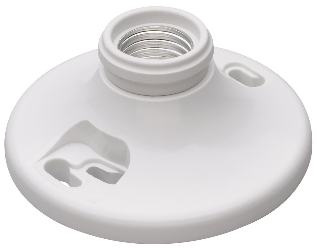Mayer-DDS-Phenolic Medium Base Lampholder 4-Terminal 250V, White-1