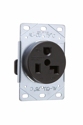 Mayer-DDS-30A 125V 5-30R Straight Blade Single Flush Receptacle, 2-Pole, 3-Wire-1