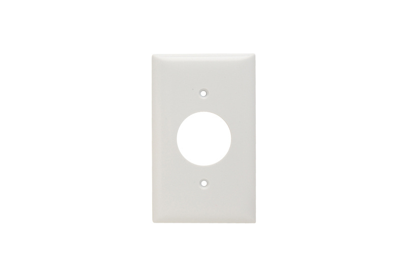Mayer-DDS-1-Gang Thermoset Wall Plate, Single Receptacle Opening, White-1