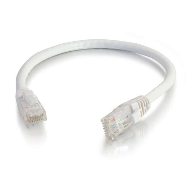 Mayer-DDS-Q-Series Patch Cords, CAT6, booted, White, 10 FT-1